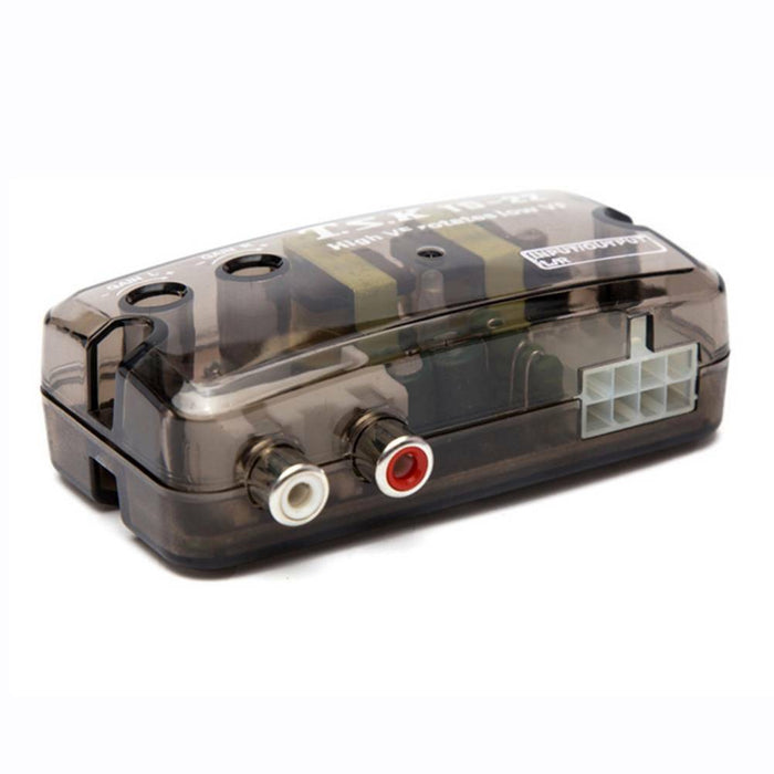 Car Vehicle RCA High to Low Line Frequency Audio Stereo Speaker Level Converter