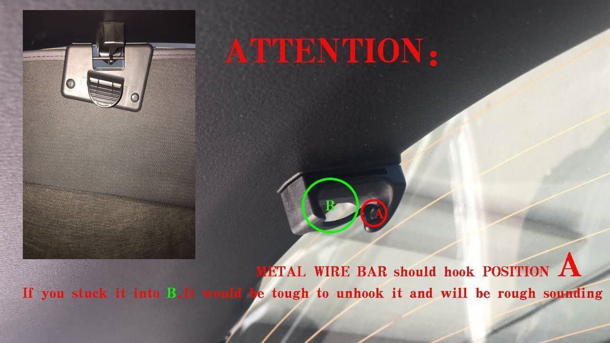Black Retractable Trunk Tonneau Cargo Cover Cargo blind for Mazda CX-5 2013-2016