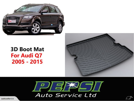 3D Boot Liner / Cargo Mat / Trunk liner Tray for Audi Q7  2005 - 2015