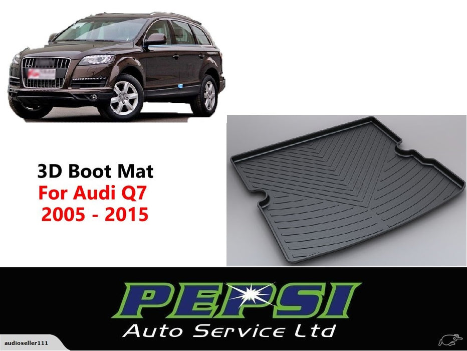 3D Boot Liner / Cargo Mat / Trunk liner Tray for Audi Q7  2005 - 2015