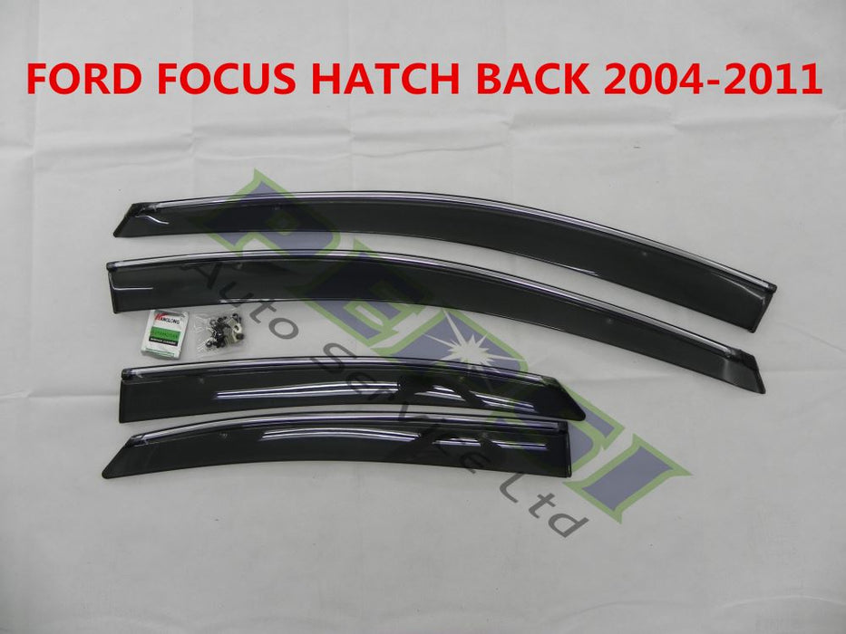 Door Visor / Weather Shield / Monsoon Guard For  FOCUS HATCH BACK 2004 -- 2011