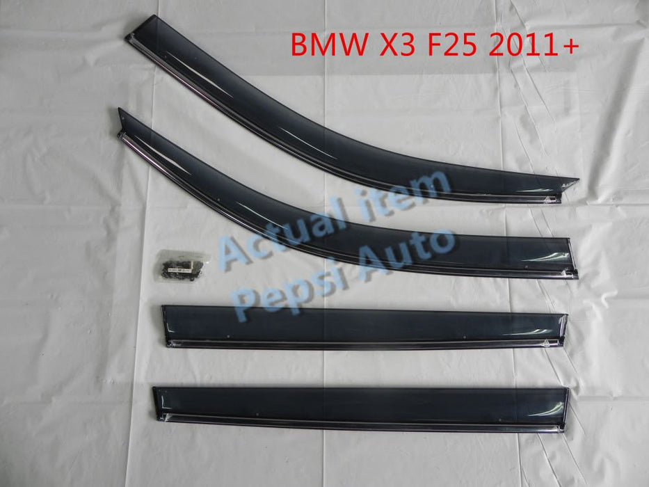 Door Visor / Weather Shield / Monsoon Guard For BMW X3 F25 2011+    (4 PIECE)
