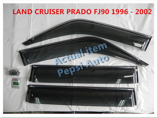 Copy of Door Visor / Weather Shield / Monsoon Guard For TOYOTA PRADO 90 series (4 PIECE)