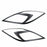 Set of Head Light Cover Trim Matt Black for MAZDA BT-50 2012+