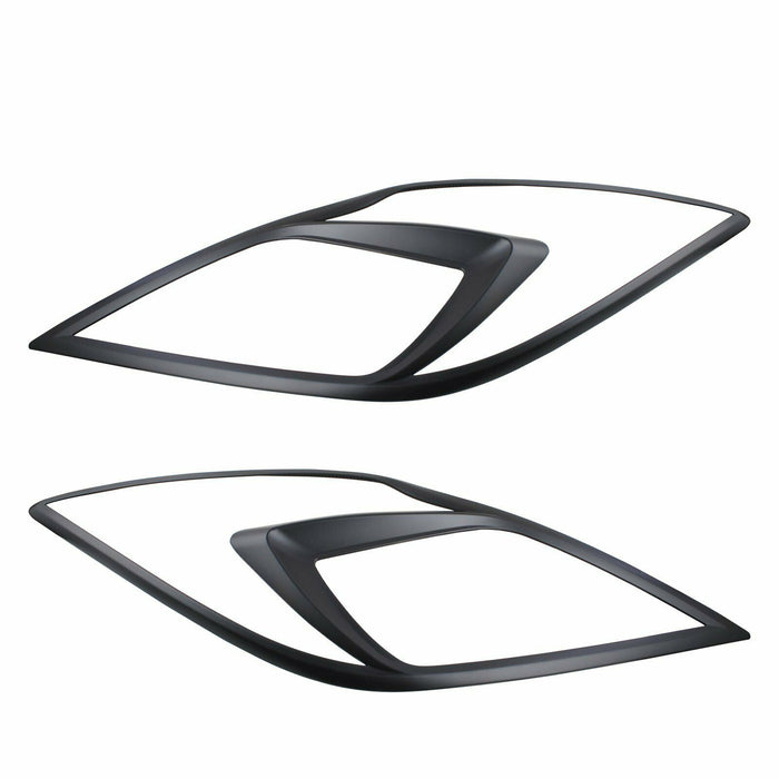 Set of Head Light Cover Trim Matt Black for MAZDA BT-50 2012+