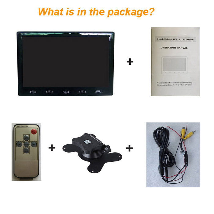 7 Inch Rear View Camera Screen HD 7 inch Car Rear View Monitor + Led night vision Camera — Pepsi Auto ...