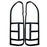 Matte Black Cover Headlight Tail Light for Toyota HIACE  2014+