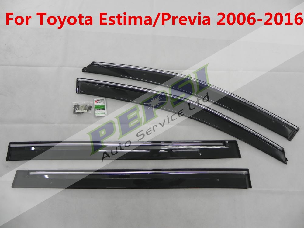 Door Visor / Weather Shield / Monsoon Guard for Toyota Estima / Previa 2006-2016