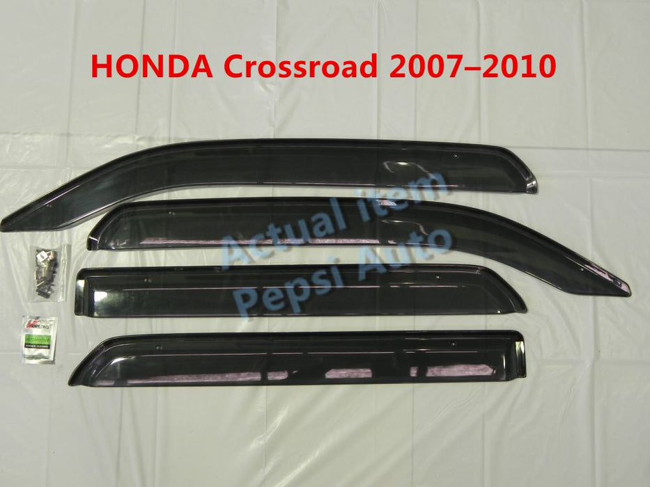 Door Visor / Weather Shield / Monsoon Guard For HONDA Crossroad 07–10 (4 PIECE)