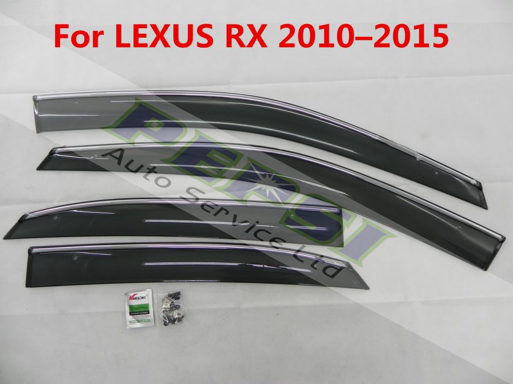 Door Visor / Weather Shield / Monsoon Guard For LEXUS RX 2010–2015 (4 piece)