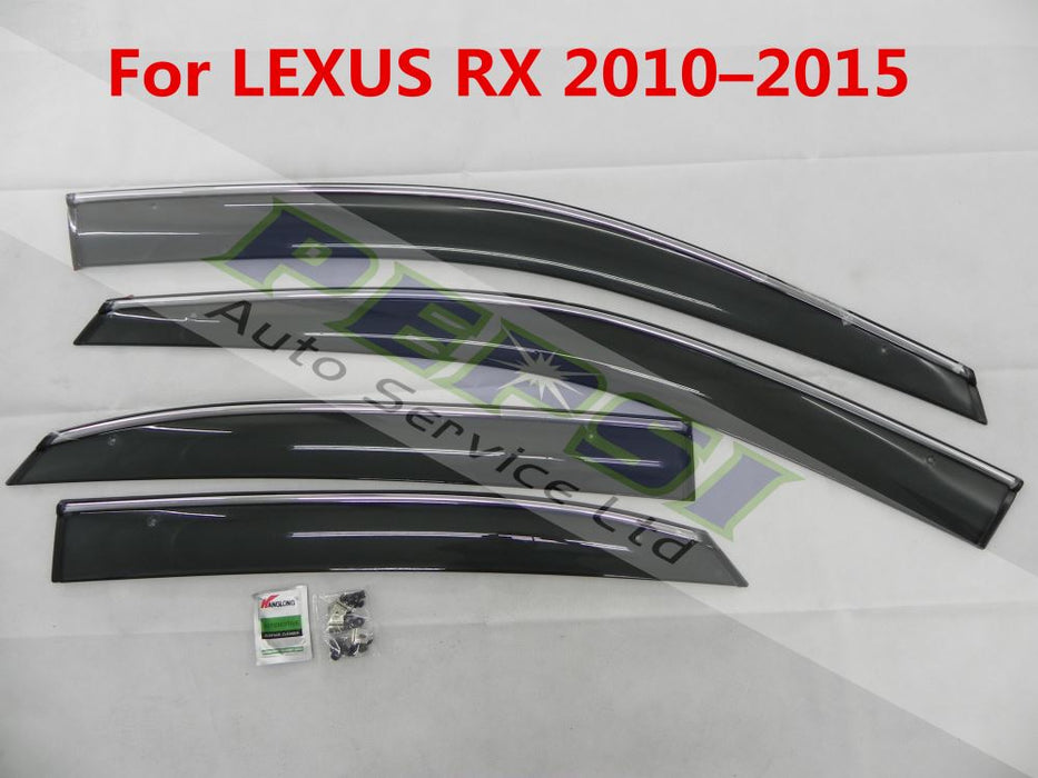 Door Visor / Weather Shield / Monsoon Guard For LEXUS RX 2010–2015 (4 piece)