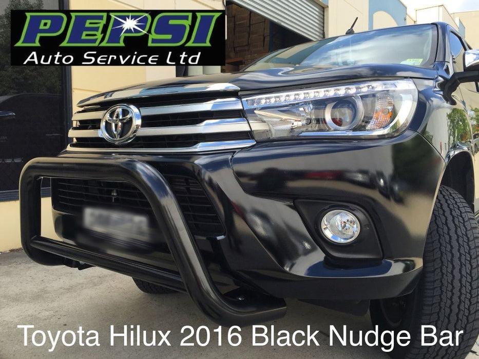 OEM BLACK Stainless Steel Nudge Bar for Toyota Hilux 2015 + — Pepsi ...