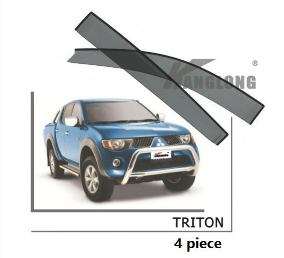 Door Visor / Weather Shield / Monsoon Guard For TRITON 2005 - 2014  (4 piece)