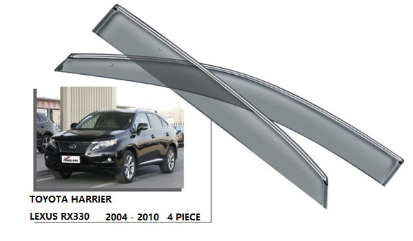 Door Visor / Weather Shield / Monsoon Guard For HARRIER / LEXUS RX (4 piece)