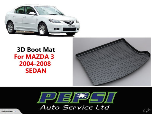 3D Boot Liner / Cargo Mat / Trunk liner Tray for MAZDA 3 MAZDA3 2004-2008 SEDAN