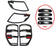 Black Headlight & Tail Light Cover + Free Handle Cover FOR Ford Ranger 12- 15