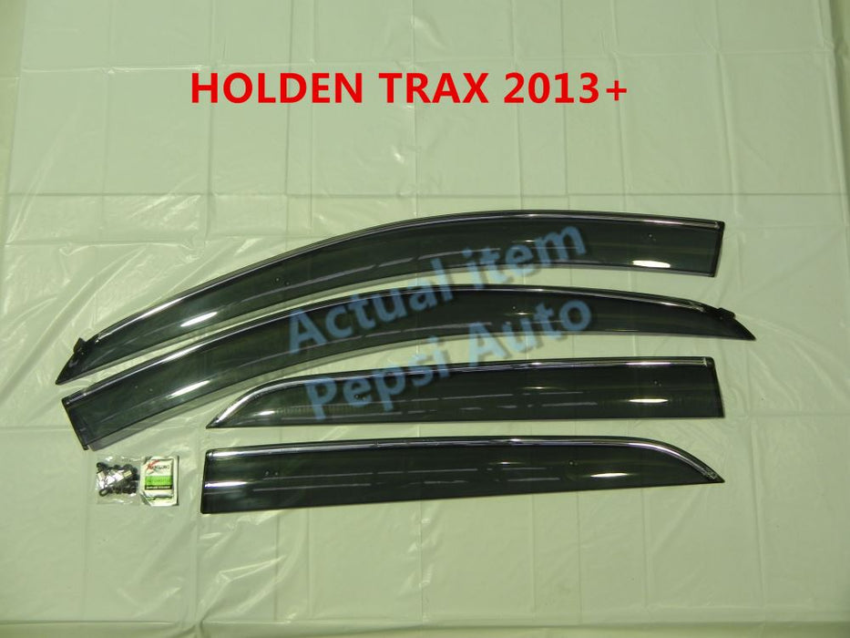 Door Visor / Weather Shield / Monsoon Guard For Holden TRAX 2013+ (4 PIECE)