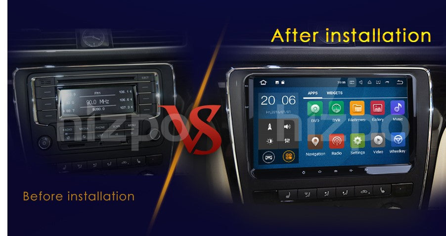 9 INCH ANDROID SYSTEM  * VW GOLF PASSAT POLO TIGUAN * GPS Stereo Navigation BT