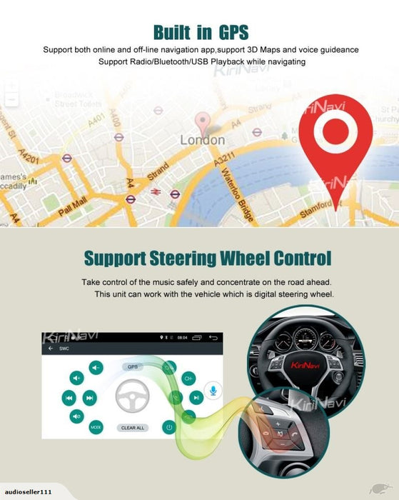 MAZDA 7 OEM LARGE SCREEN GPS NAV ANDROID STEREO - BLUETOOTH