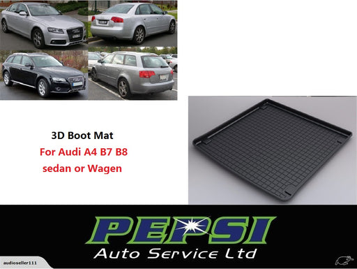3D Boot Liner / Cargo Mat / Trunk liner Tray for Audi A4  B7 B8  sedan or Wagen