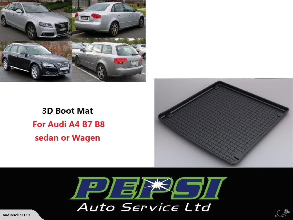 3D Boot Liner / Cargo Mat / Trunk liner Tray for Audi A4  B7 B8 2004–2015