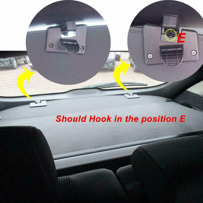 Black Retractable Trunk Tonneau Cargo Cover Cargo blind for Mazda CX-5 2017+