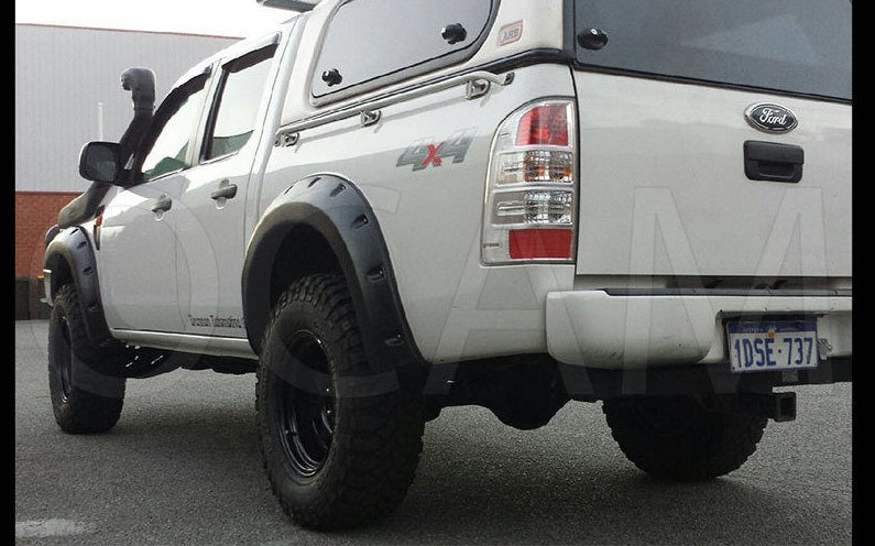 MATT BLACK FENDER FLARE WHEEL ARCH WITH NUT FOR FORD RANGER PX2  2015+