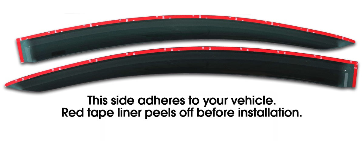 Door Visor / Weather Shield / Monsoon Guard For  VW  CADDY 2010+ (2 DOOR)