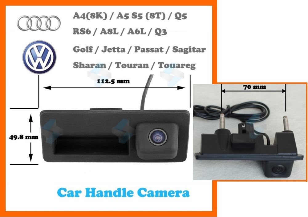 Boot Handle Reversing Camera FOR Audi VW — Pepsi Auto Service