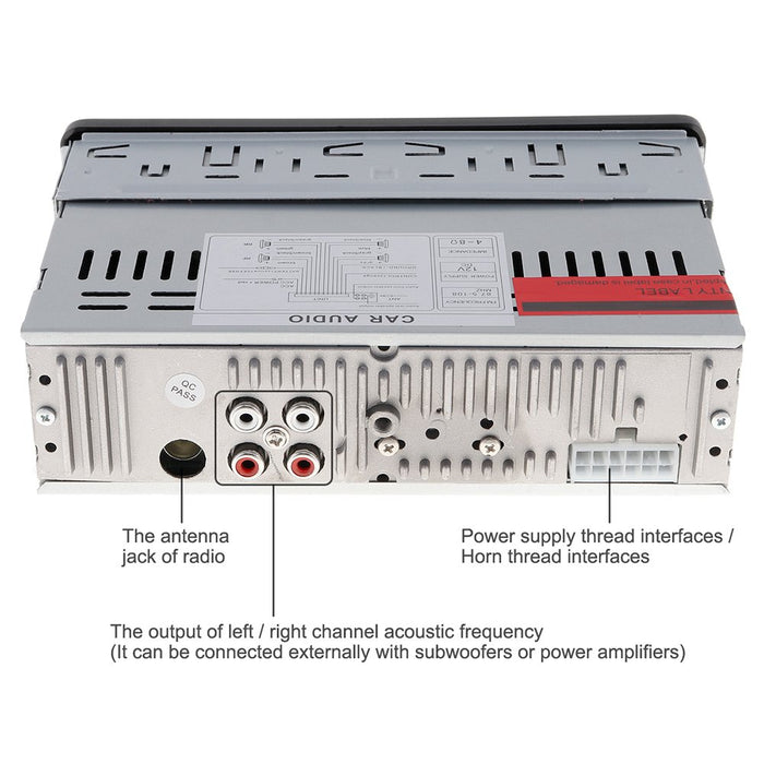 Single Din  Bluetooth AUX, USB, FM Car Stereo Player