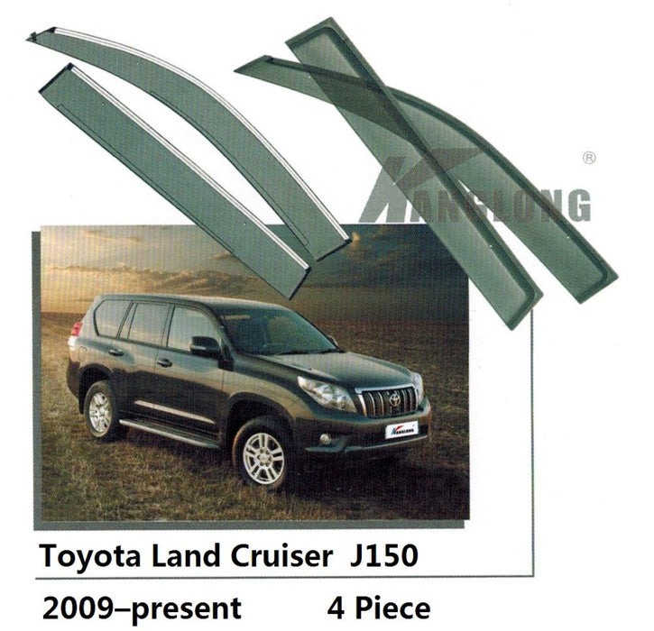 Door Visor / Weather Shield / Monsoon Guard for TOYOTA PRADO 150 series  4 PIECE