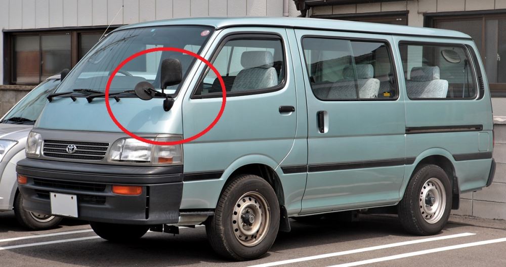 FENDER WING MIRROR FOR TOYOTA HIACE 100 Series 1989 2004 — Pepsi