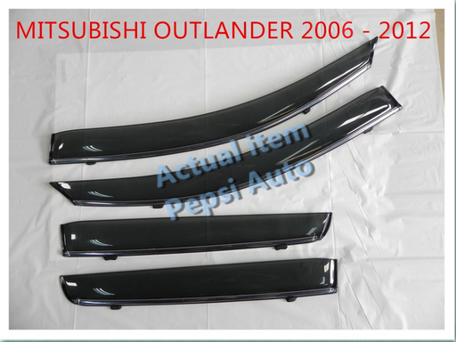 Door Visor / Weather Shield / Monsoon Guard For  OUTLANDER  2006 -- 2012