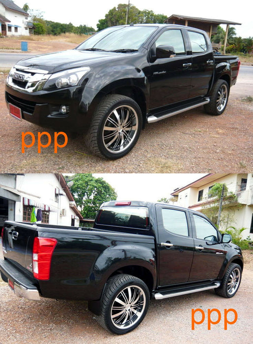 4 DOOR MATT MATTE BLACK HANDLE COVER NEW ISUZU for DMAX D-MAX  2012 - 2015