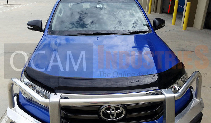 Bonnet Protector BUG GUARD WIND DEFLECTOR (Smoked) for Toyota Hilux 2015+