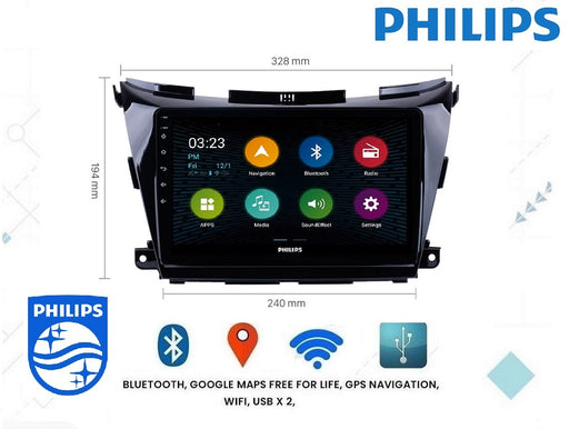 PHILIPS -  PHILIPS --  NISSAN NP300  NAVARA ANDROID STEREO OEM  Car GPS  Nav BT 9 INCH BT HEADUNIT