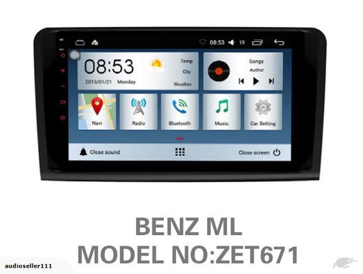 BENZ ML W166 2005 - 2011 ANDROID  GPS Stereo Navi BT 9 inch Car Stereo Player