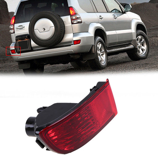 LEFT Bumper Fog TAIL Light Lens Red for Toyota Land Cruiser Prado 120 2002-2009