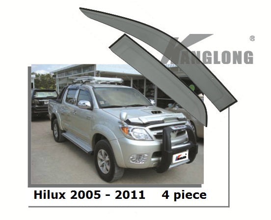Door Visor / Weather Shield / Monsoon Guard For  TOYOTA HILUX 2005 -- 2014