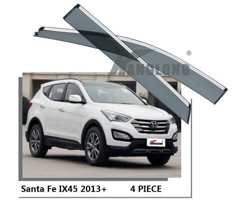 Door Visor / Weather Shield / Monsoon Guard For HYUNDAI SANTA FE 2013+ (4 PIECE)