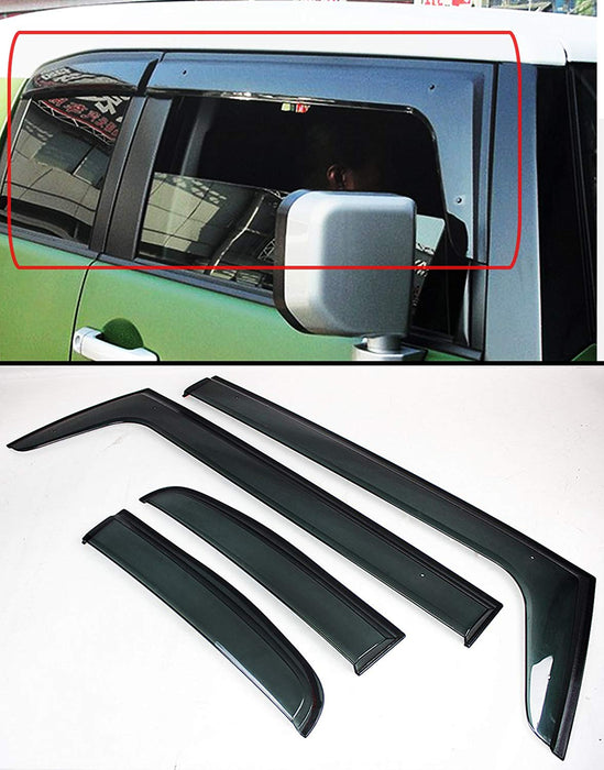Door Visor / Weather Shield / Monsoon Guard for TOYOTA FJ CRUISER +  (4 PIECE)