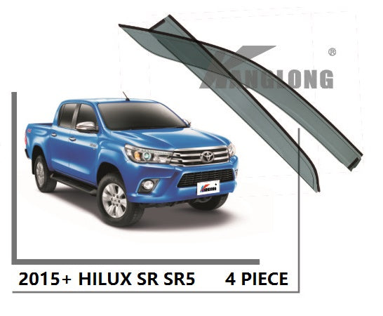 Door Visor / Weather Shield / Monsoon Guard For  TOYOTA HILUX 2015+ SR5 SR