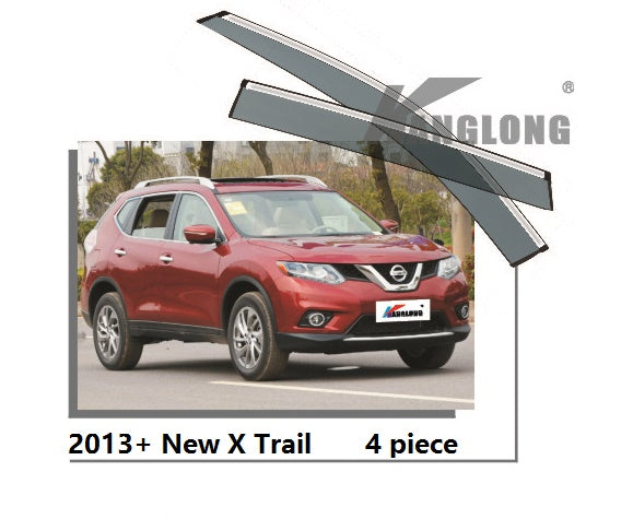 Door Visor / Weather Shield / Monsoon Guard For X TRAIL X-TRAIL 2013+ (4 PIECE)