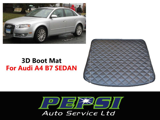 LEATHER TRUNK TRAY BOOT LINER CARGO FLOOR MAT  for Audi A4 B7 SEDAN