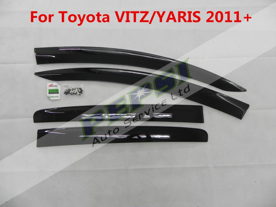 Door Visor / Weather Shield / Monsoon Guard for Toyota VITZ / YARIS 2011+