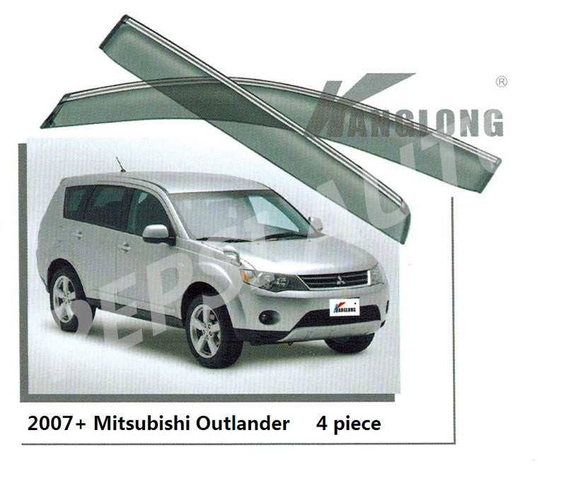 Door Visor / Weather Shield / Monsoon Guard For  OUTLANDER  2006 -- 2012