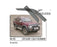 Door Visor / Weather Shield / Monsoon Guard For TOYOTA SURF 1990 - 1995