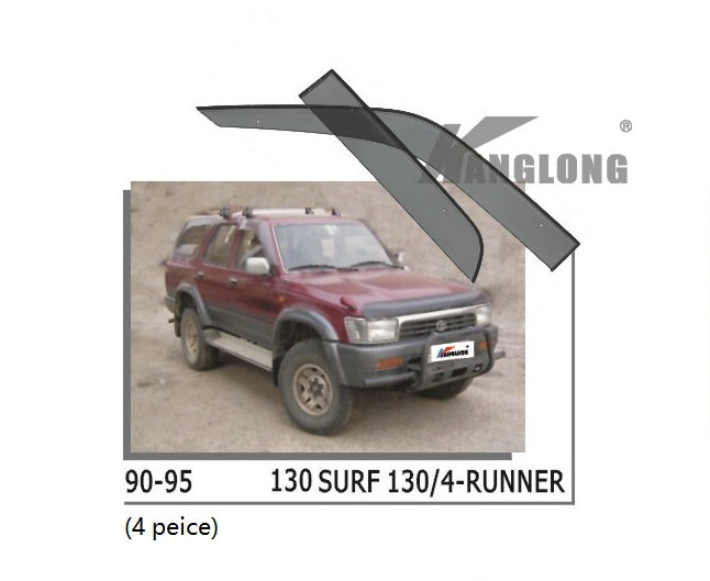 Door Visor / Weather Shield / Monsoon Guard For TOYOTA SURF 1990 - 1995