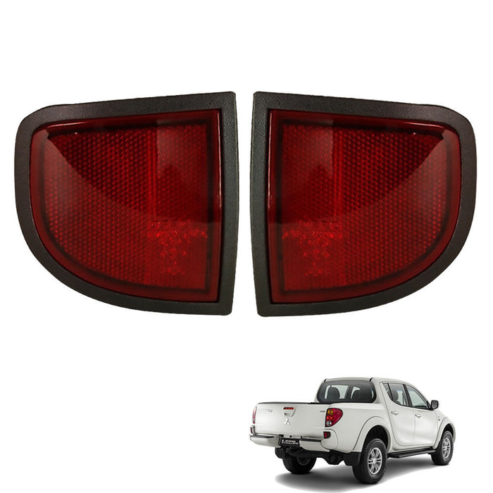 PAIR REAR REFLECTOR UNDER TAILGATE for MITSUBISHI TRITON L200  2006-2014