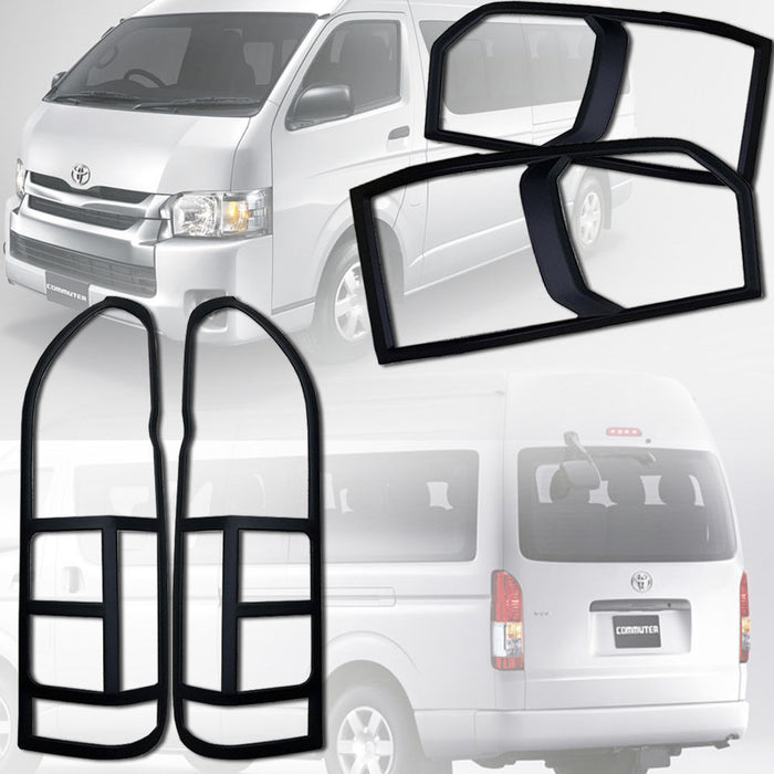 Matte Black Cover Headlight Tail Light for Toyota HIACE  2014+
